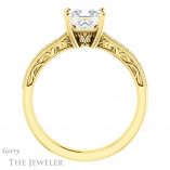 Princess Cut Forever One Moissanite Engagement Ring #GTJ1152-square-fo-y
