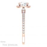 Cushion Cut Forever One Moissanite Engagement Ring #GTJ1153-cushion-fo-r 3 Cushion Cut Forever One Moissanite Engagement Ring #GTJ1153-cushion-fo-r