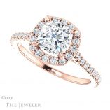Cushion Cut Forever One Moissanite Engagement Ring #GTJ1153-cushion-fo-r 5 Cushion Cut Forever One Moissanite Engagement Ring #GTJ1153-cushion-fo-r