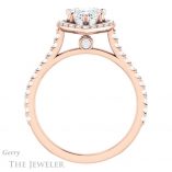 Heart Shaped Forever Brilliant Moissanite Engagement Ring #GTJ1153-heart-fb-r