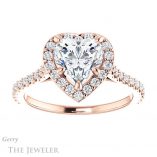 Heart Shaped Forever Brilliant Moissanite Engagement Ring #GTJ1153-heart-fb-r