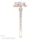 Heart Shaped Forever Brilliant Moissanite Engagement Ring #GTJ1153-heart-fb-r