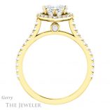 Heart Shaped Forever Brilliant Moissanite Engagement Ring #GTJ1153-heart-fb-y