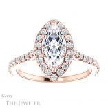 Marquise Cut Forever One Moissanite Engagement Ring #GTJ1153-marquise-fb-r 1 Marquise Cut Forever Brilliant Moissanite Engagement Ring #GTJ1153-marquise-fb-r