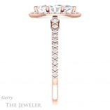 Marquise Cut Forever One Moissanite Engagement Ring #GTJ1153-marquise-fb-r 3 Marquise Cut Forever Brilliant Moissanite Engagement Ring #GTJ1153-marquise-fb-r