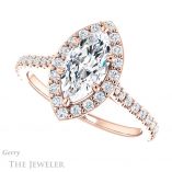 Marquise Cut Forever One Moissanite Engagement Ring #GTJ1153-marquise-fb-r 5 Marquise Cut Forever Brilliant Moissanite Engagement Ring #GTJ1153-marquise-fb-r