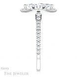 Marquise Cut Forever Brilliant Moissanite Engagement Ring #GTJ1153-marquise-fb-w