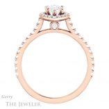 Pear Shaped Forever One Moissanite Engagement Ring #GTJ1153-pear-fb-r 2 Pear Shaped Forever Brilliant Moissanite Engagement Ring #GTJ1153-pear-fb-r