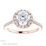 Round Cut Forever One Moissanite Engagement Ring #GTJ1153-round-fo-r 1 Round Cut Forever One Moissanite Engagement Ring #GTJ1153-round-fo-r