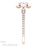 Round Cut Forever One Moissanite Engagement Ring #GTJ1153-round-fo-r 3 Round Cut Forever One Moissanite Engagement Ring #GTJ1153-round-fo-r