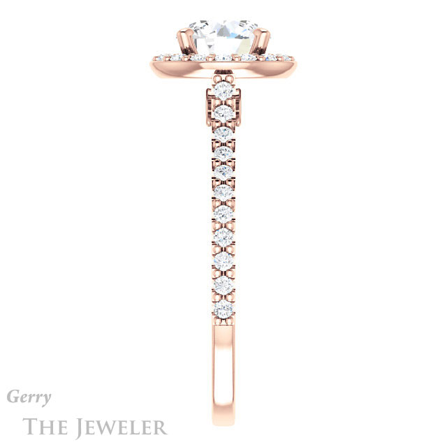 Round Cut Forever One Moissanite Engagement Ring #GTJ1153-round-fo-r 3 Round Cut Forever One Moissanite Engagement Ring #GTJ1153-round-fo-r