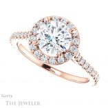 Round Cut Forever One Moissanite Engagement Ring #GTJ1153-round-fo-r 5 Round Cut Forever One Moissanite Engagement Ring #GTJ1153-round-fo-r
