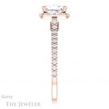 Princess Cut Forever One Moissanite Engagement Ring #GTJ1153-square-fo-r