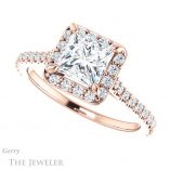 Princess Cut Forever One Moissanite Engagement Ring #GTJ1153-square-fo-r