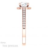 Cushion Cut Forever One Moissanite Engagement Ring #GTJ1154-cushion-fo-r