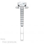 Cushion Cut Forever One Moissanite Engagement Ring #GTJ1154-cushion-fo-w