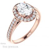 Oval Shaped Forever One Moissanite Engagement Ring #GTJ1154-oval-fo-r 4 Oval Shaped Forever One Moissanite Engagement Ring #GTJ1154-oval-fo-r
