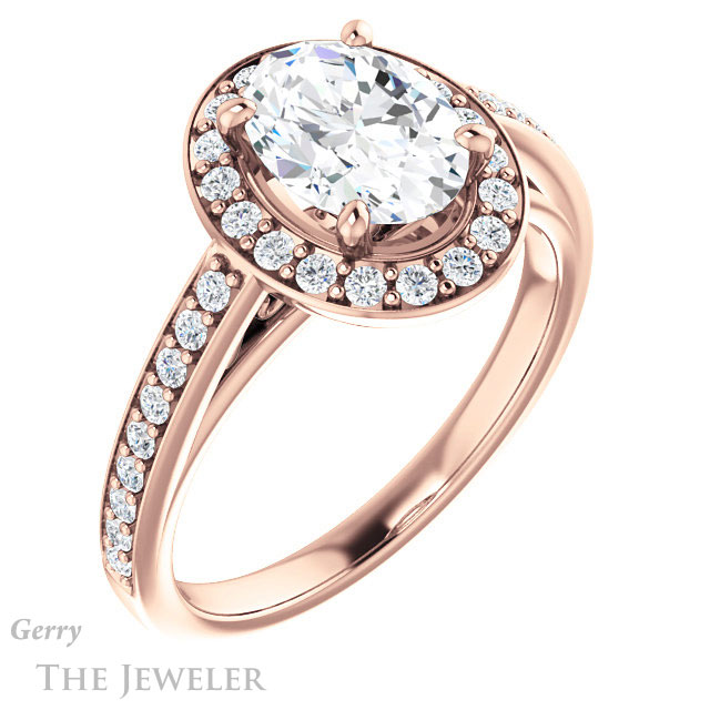Oval Shaped Forever One Moissanite Engagement Ring #GTJ1154-oval-fo-r 4 Oval Shaped Forever One Moissanite Engagement Ring #GTJ1154-oval-fo-r