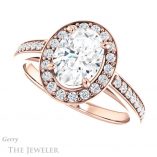 Oval Shaped Forever One Moissanite Engagement Ring #GTJ1154-oval-fo-r 5 Oval Shaped Forever One Moissanite Engagement Ring #GTJ1154-oval-fo-r