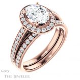 Oval Shaped Forever One Moissanite Engagement Ring #GTJ1154-oval-fo-r 6 Oval Shaped Forever One Moissanite Engagement Ring #GTJ1154-oval-fo-r