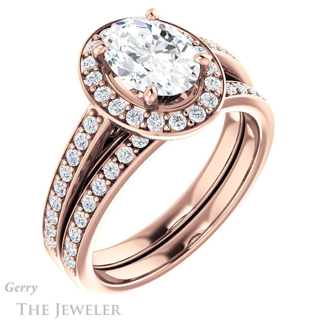 Oval Shaped Forever One Moissanite Engagement Ring #GTJ1154-oval-fo-r 6 Oval Shaped Forever One Moissanite Engagement Ring #GTJ1154-oval-fo-r