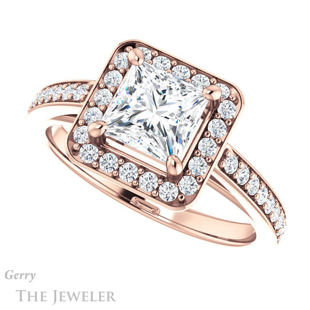 Princess Cut Forever One Moissanite Engagement Ring #GTJ1154-square-fo-r 5 Princess Cut Forever One Moissanite Engagement Ring #GTJ1154-square-fo-r