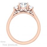 Cushion Cut Forever One Moissanite Engagement Ring #GTJ1155-cushion-fo-r 2 Cushion Cut Forever One Moissanite Engagement Ring #GTJ1155-cushion-fo-r