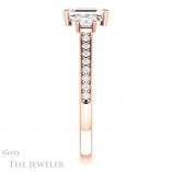 Emerald Cut Forever One Moissanite Engagement Ring #GTJ1155-emerald-fb-r 3 Emerald Cut Forever Brilliant Moissanite Engagement Ring #GTJ1155-emerald-fb-r