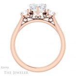 Heart Shaped Forever Brilliant Moissanite Engagement Ring #GTJ1155-heart-fb-r