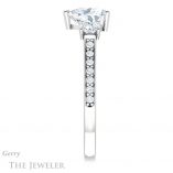 Heart Shaped Forever One Moissanite Engagement Ring #GTJ1155-heart-fb-w 3 Heart Shaped Forever Brilliant Moissanite Engagement Ring #GTJ1155-heart-fb-w