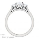 Marquise Cut Forever One Moissanite Engagement Ring #GTJ1155-marquise-fb-w 2 Marquise Cut Forever Brilliant Moissanite Engagement Ring #GTJ1155-marquise-fb-w