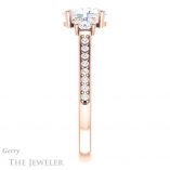 Oval Shaped Forever One Moissanite Engagement Ring #GTJ1155-oval-fo-r