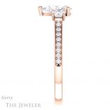 Pear Shaped Forever Brilliant Moissanite Engagement Ring #GTJ1155-pear-fb-r