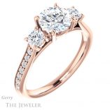 Round Cut Forever One Moissanite Engagement Ring #GTJ1155-round-fo-r 4 Round Cut Forever One Moissanite Engagement Ring #GTJ1155-round-fo-r