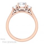 Round Cut Forever One Moissanite Engagement Ring #GTJ1155-round-fo-r 2 Round Cut Forever One Moissanite Engagement Ring #GTJ1155-round-fo-r