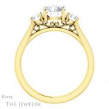 Round Cut Forever One Moissanite Engagement Ring #GTJ1155-round-fo-y 2 Round Cut Forever One Moissanite Engagement Ring #GTJ1155-round-fo-y