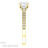 Round Cut Forever One Moissanite Engagement Ring #GTJ1155-round-fo-y 3 Round Cut Forever One Moissanite Engagement Ring #GTJ1155-round-fo-y