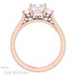 Princess Cut Forever One Moissanite Engagement Ring #GTJ1155-square-fo-r