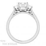 Princess Cut Forever One Moissanite Engagement Ring #GTJ1155-square-fo-w 2 Princess Cut Forever One Moissanite Engagement Ring #GTJ1155-square-fo-w