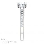 Princess Cut Forever One Moissanite Engagement Ring #GTJ1155-square-fo-w 3 Princess Cut Forever One Moissanite Engagement Ring #GTJ1155-square-fo-w