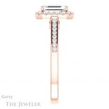 Emerald Cut Forever One Moissanite Engagement Ring #GTJ1157-emerald-fb-r 3 Emerald Cut Forever Brilliant Moissanite Engagement Ring #GTJ1157-emerald-fb-r