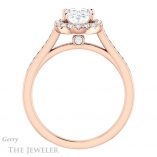 Oval Shaped Forever One Moissanite Engagement Ring #GTJ1157-oval-fo-r
