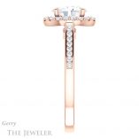 Oval Shaped Forever One Moissanite Engagement Ring #GTJ1157-oval-fo-r