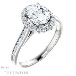 Oval Shaped Forever One Moissanite Engagement Ring #GTJ1157-oval-fo-w 4 Oval Shaped Forever One Moissanite Engagement Ring #GTJ1157-oval-fo-w