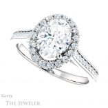 Oval Shaped Forever One Moissanite Engagement Ring #GTJ1157-oval-fo-w 5 Oval Shaped Forever One Moissanite Engagement Ring #GTJ1157-oval-fo-w