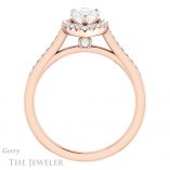 Pear Shaped Forever Brilliant Moissanite Engagement Ring #GTJ1157-pear-fb-r
