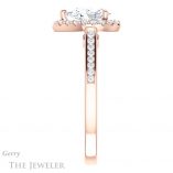 Pear Shaped Forever Brilliant Moissanite Engagement Ring #GTJ1157-pear-fb-r
