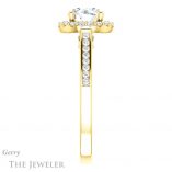 Round Cut Forever One Moissanite Engagement Ring #GTJ1157-round-fo-y 3 Round Cut Forever One Moissanite Engagement Ring #GTJ1157-round-fo-y