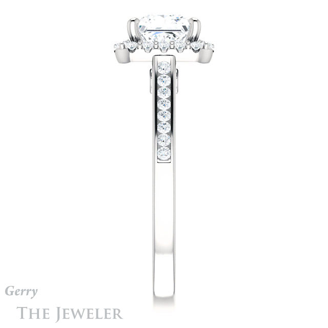 Princess Cut Forever One Moissanite Engagement Ring #GTJ1157-square-fo-w 3 Princess Cut Forever One Moissanite Engagement Ring #GTJ1157-square-fo-w