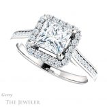 Princess Cut Forever One Moissanite Engagement Ring #GTJ1157-square-fo-w 5 Princess Cut Forever One Moissanite Engagement Ring #GTJ1157-square-fo-w